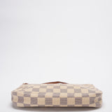 Louis Vuitton Pochette Damier Azur Canvas Accessoires Beige Handbag