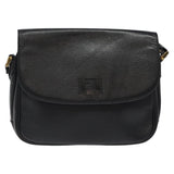 Burberry Black Leather Shoulder Bag ( )