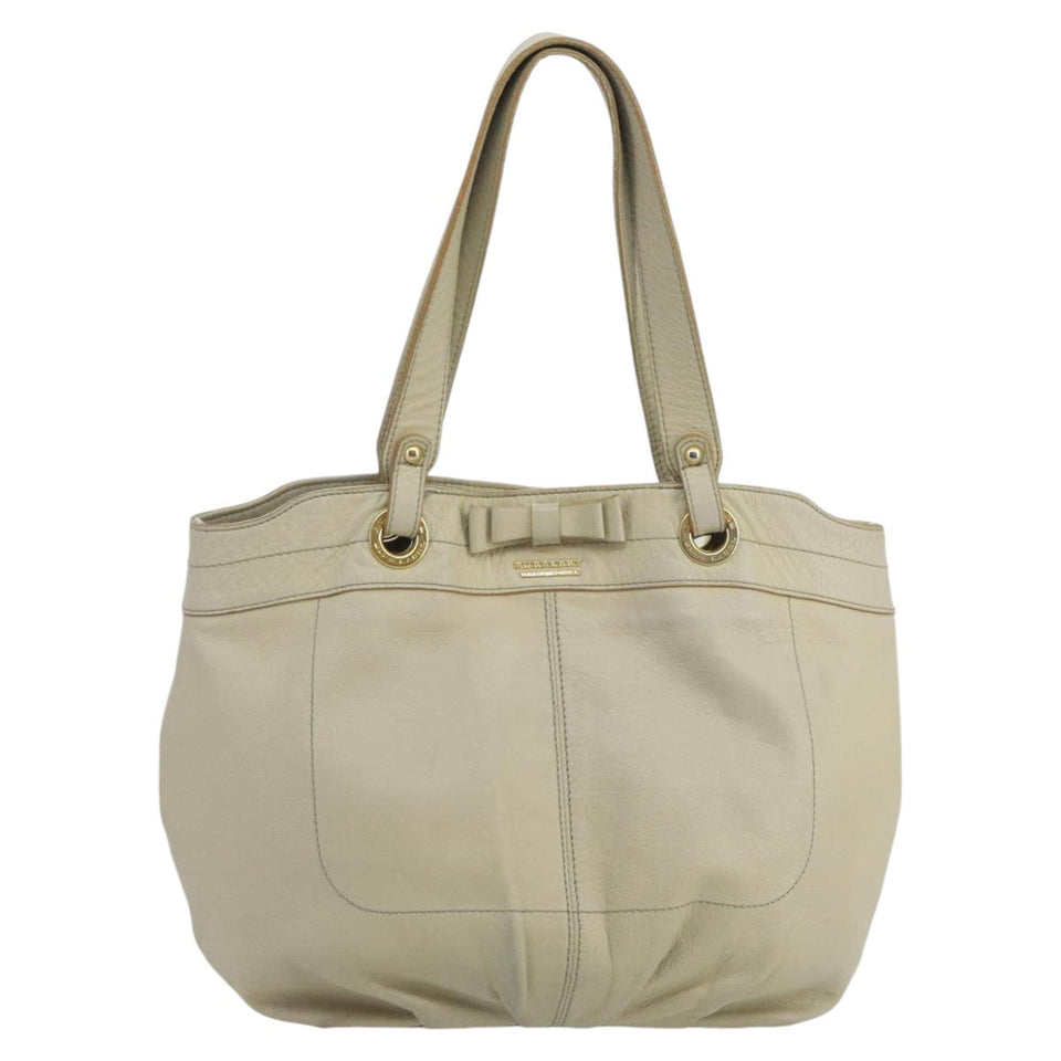 Burberry Beige Leather Tote Bag ( )