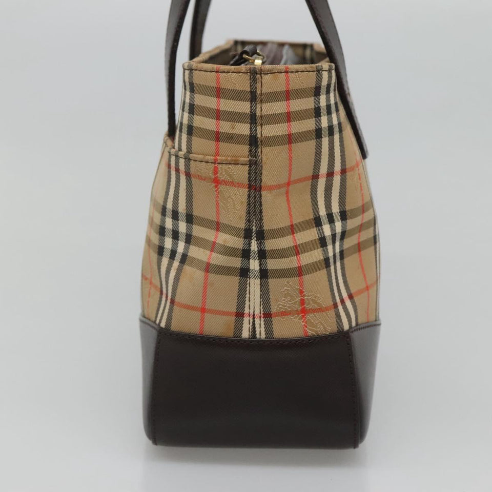 Burberry Nova Check Beige Canvas Handbag ( )