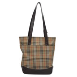Burberry Nova Check Beige Canvas Tote Bag ( )