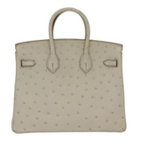 Hermes25cm Birkin Beton Ostrich Gold Hardware