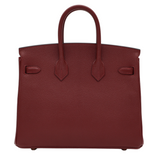 Hermes25cm Birkin HSS Rouge H/ Rose Chèvre Rose Gold Hardware