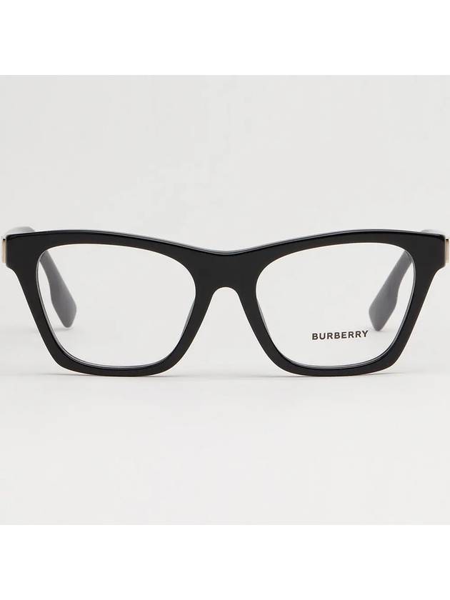 Luxury Burberry Eyewear Demo Square Eyeglasses Black