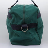 Burberry Logo Green Canvas Travel Bag ( )