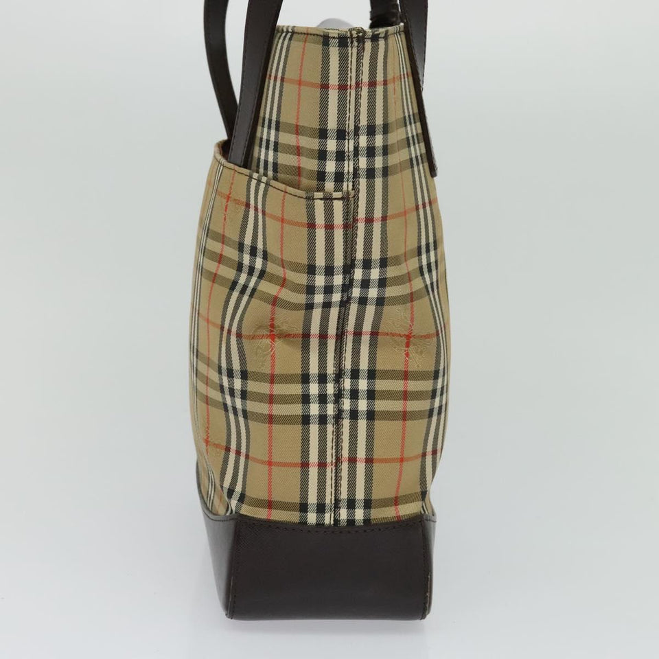 Burberry Nova Check Beige Canvas Shoulder Bag ( )