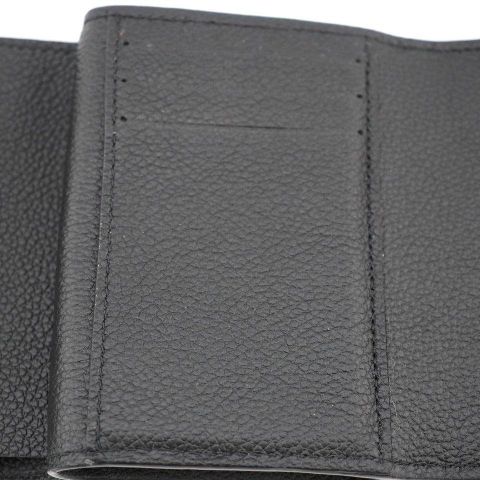 Louis Vuitton Portefeuille Metis Compact Monogram Implant Trifold Wallet Black