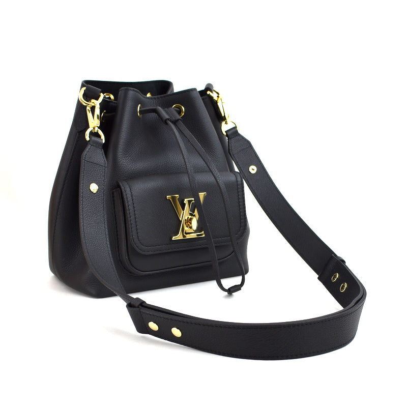 Louis Vuitton LockMe Bucket NV Shoulder Shoulder Bag Noir Black