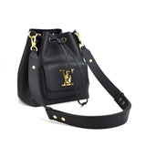 Louis Vuitton LockMe Bucket NV Shoulder Shoulder Bag Noir Black