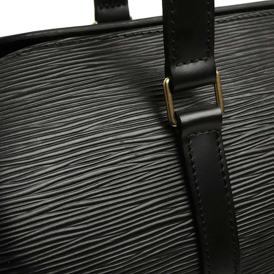 Louis Vuitton Epi Soufflot Handbag Noir Black