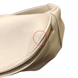 Saint Laurent- Belt Bag Monogram Ivory Gd Hardware Grain Leather Unisex Body Bag