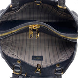 Louis Vuitton Montaigne MM Shoulder Bag Implant Noir Black