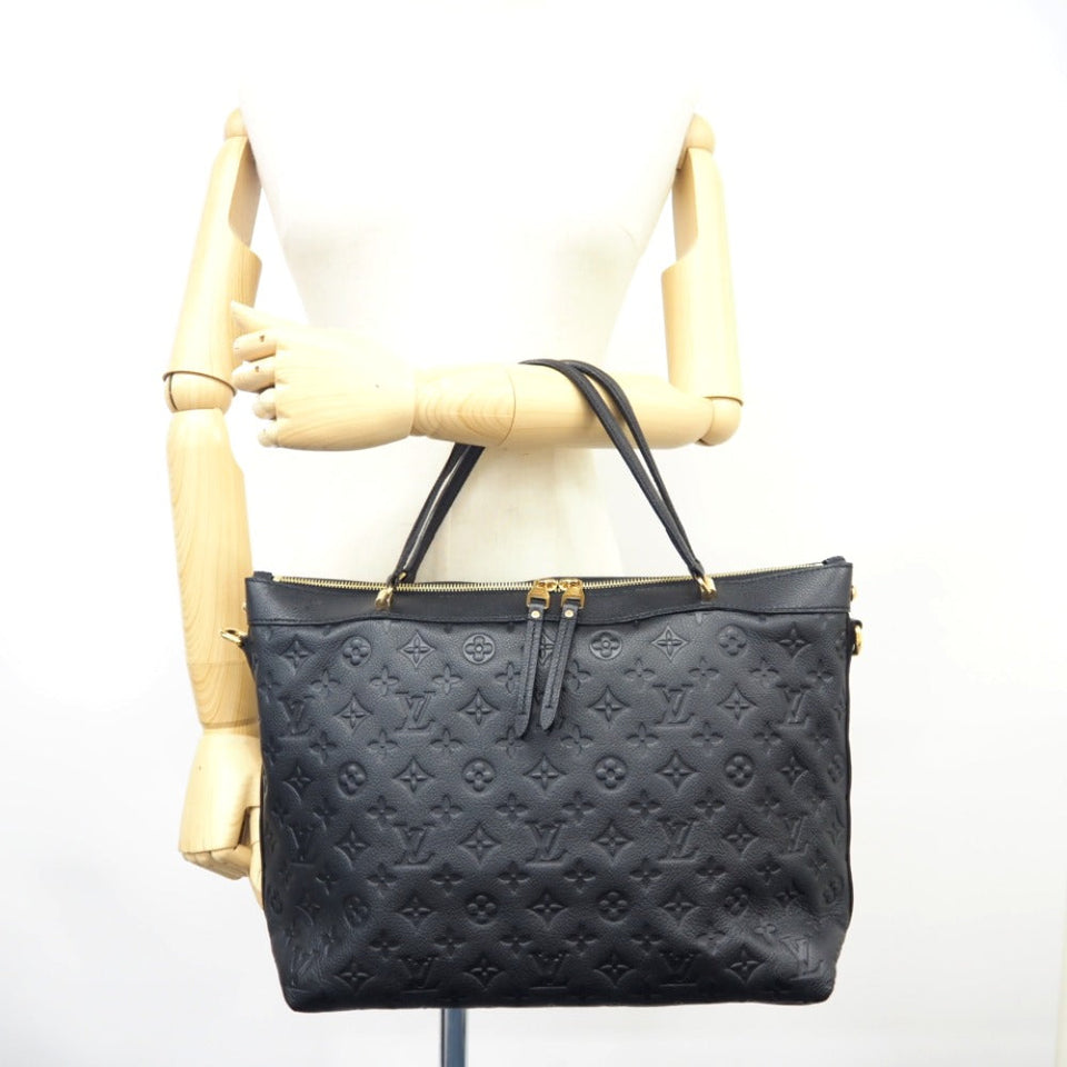 Louis Vuitton Bastille MM 2WAY Shoulder Bag Monogram Implant Handbag