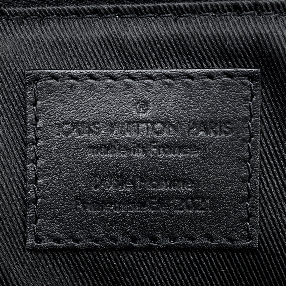 Louis Vuitton City Keepall Damier Distorted Shoulder Bag Leather Noir Black