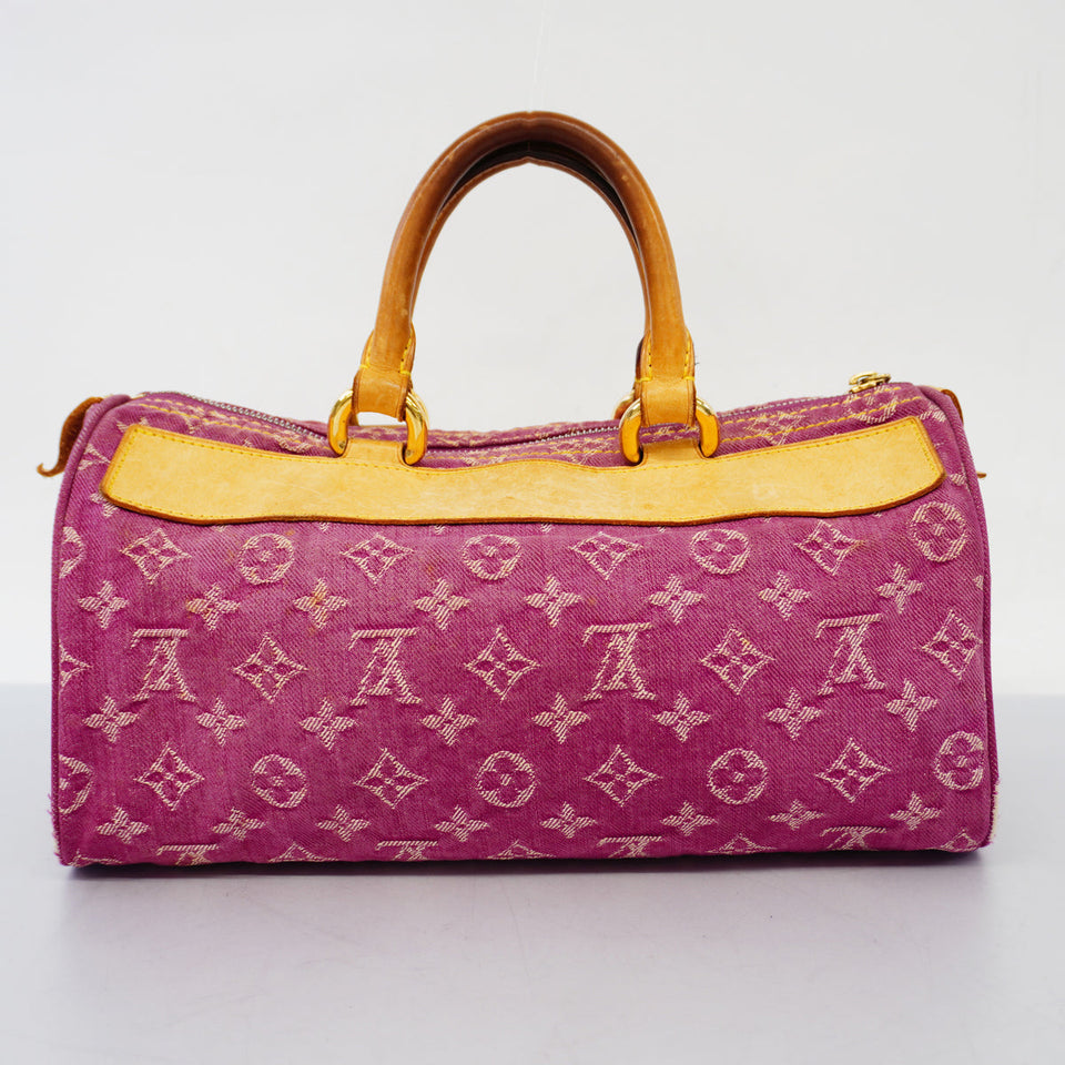 Louis Vuitton Handbag Monogram Denim Neo Speedy Fuchsia