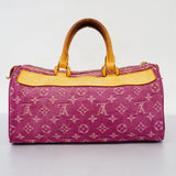 Louis Vuitton Handbag Monogram Denim Neo Speedy Fuchsia