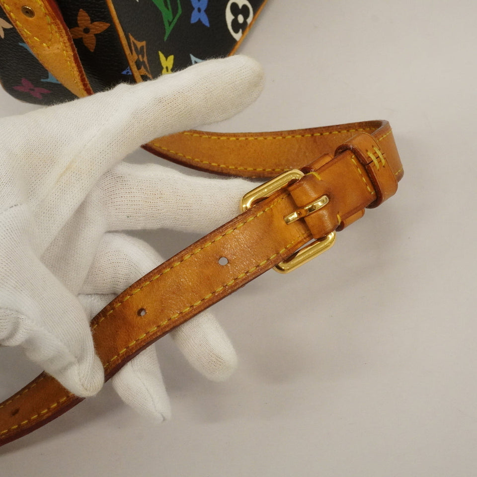 Louis Vuitton Shoulder Bag Monogram Multicolor Sologne Noir