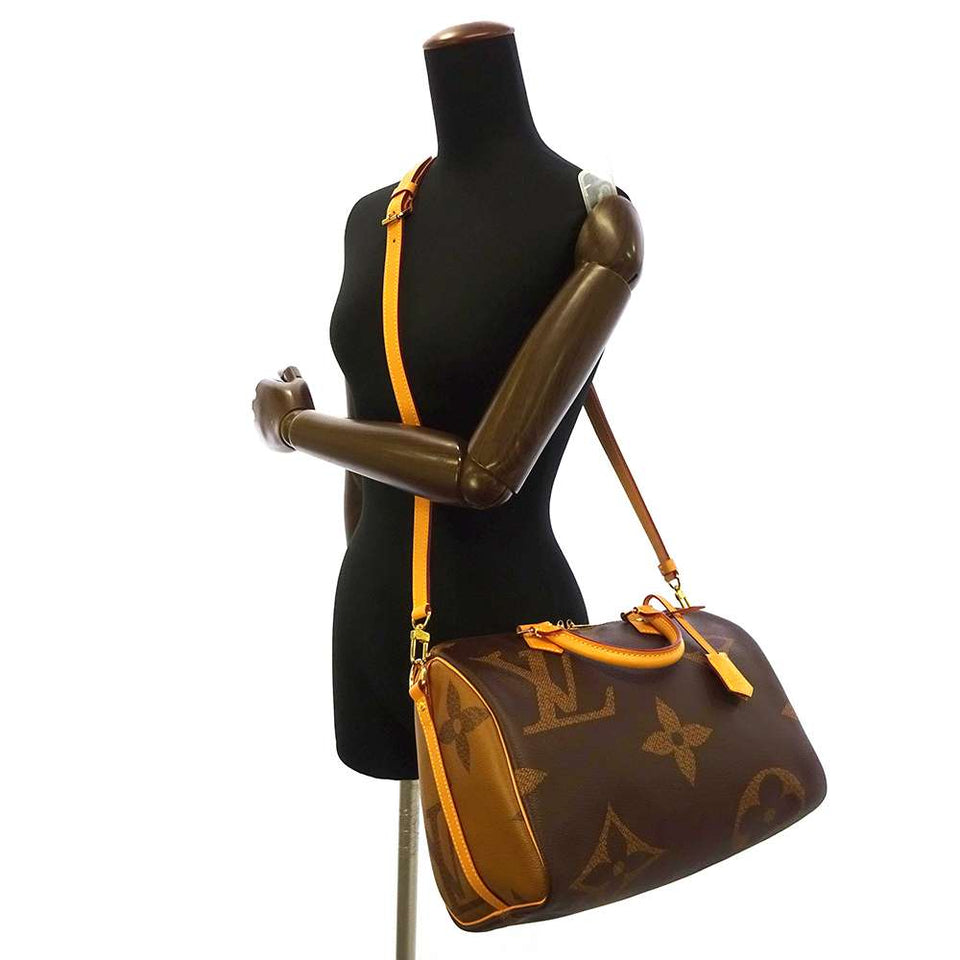 Louis Vuitton Handbag Monogram Giant Speedy Bandouliere 30 2way Black