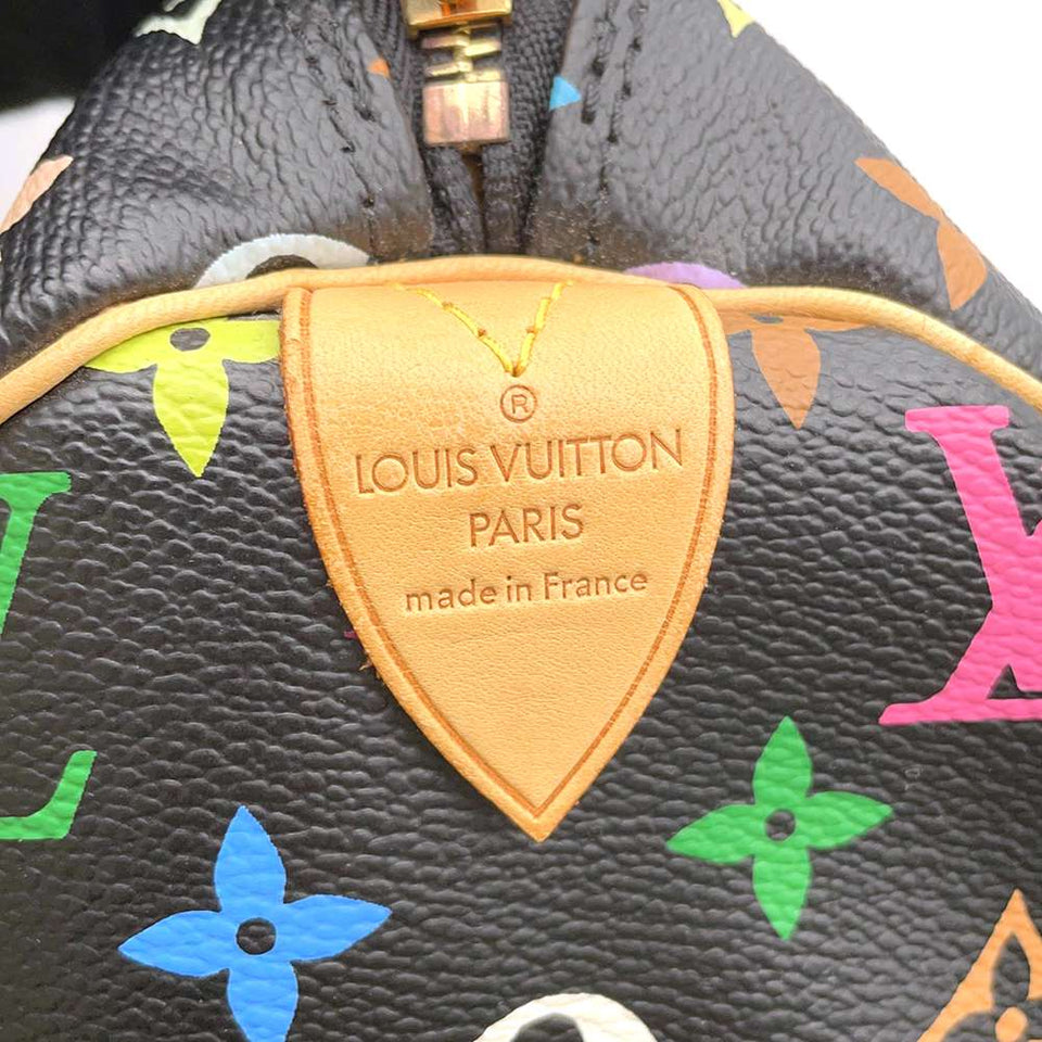 Louis Vuitton Handbag Monogram Multicolor Speedy 30 Noir
