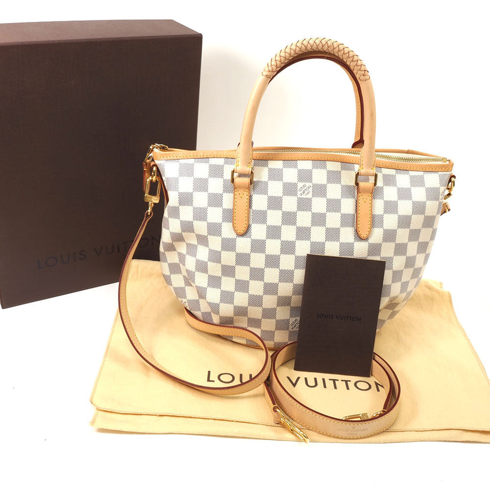 Louis Vuitton Riviera PM Damier Azur Tote Bag Shoulder Bag