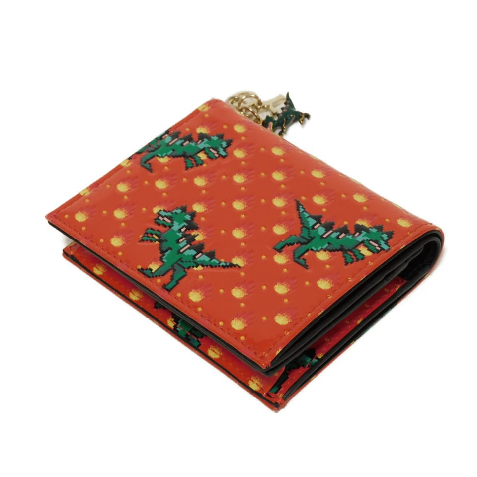 Dior Dragon & Fire Patent Leather Compact Wallet