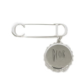 Dior Logo Bottle Cap Brooch