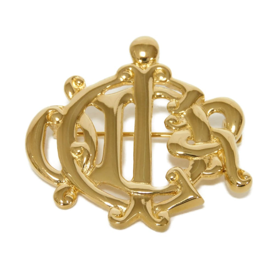 Dior CD Logo Emblem Brooch