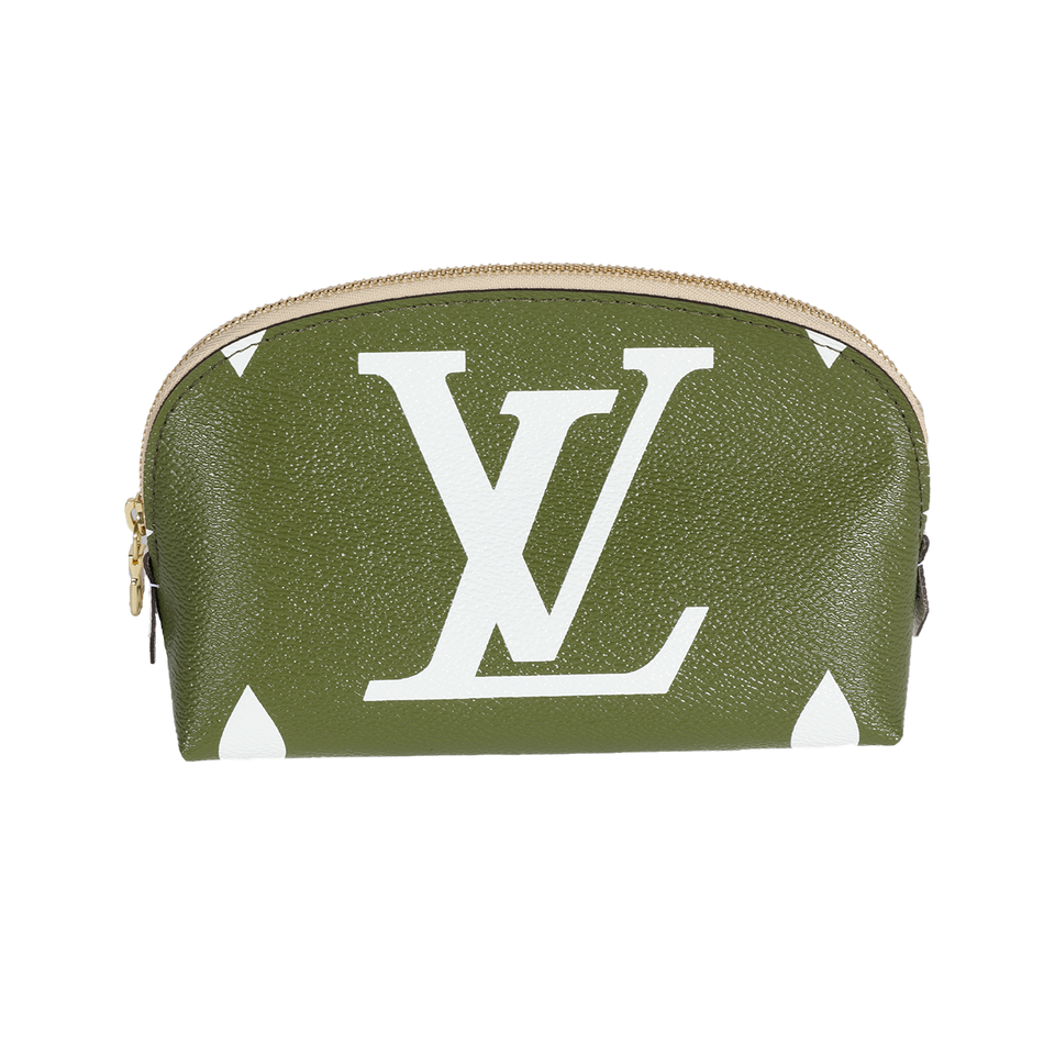 Louis Vuitton Kaki Monogram Giant Canvas Cosmetic Pouch Clutch
