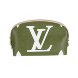 Louis Vuitton Kaki Monogram Giant Canvas Cosmetic Pouch Clutch