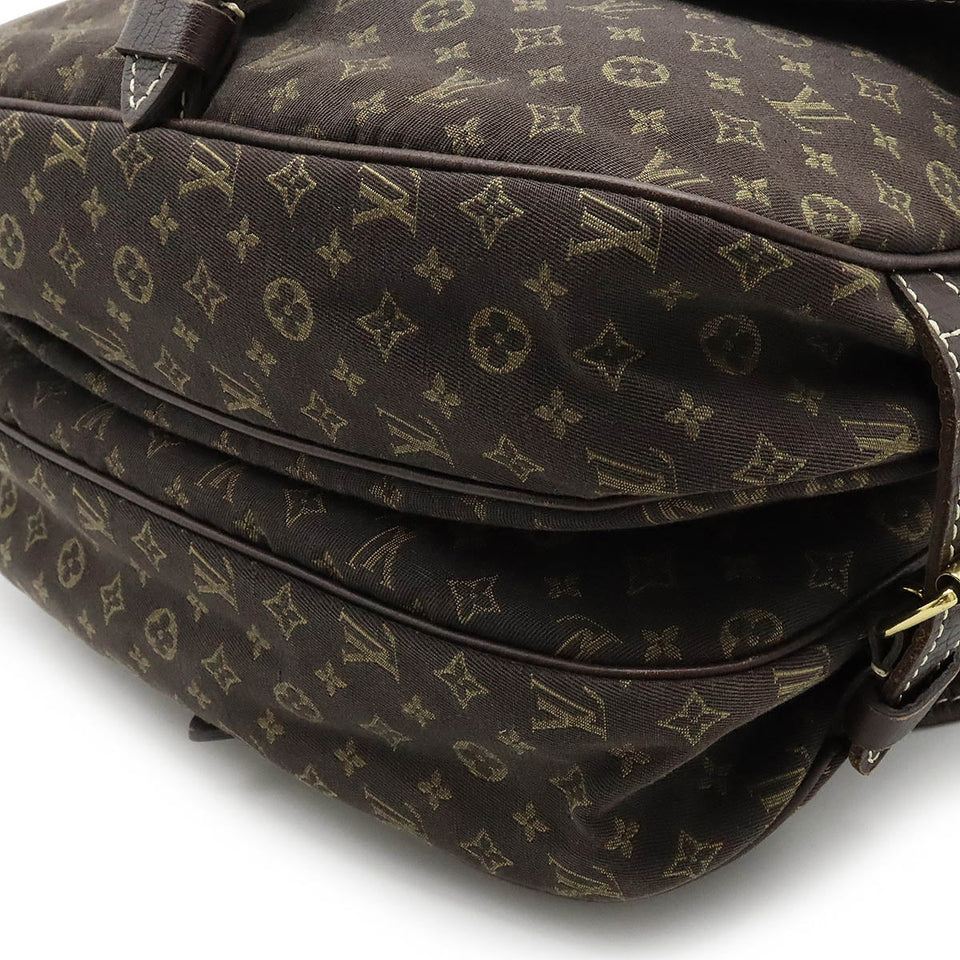 Louis Vuitton Monogram Minilan Saumur 30 Canvas Leather Shoulder Bag