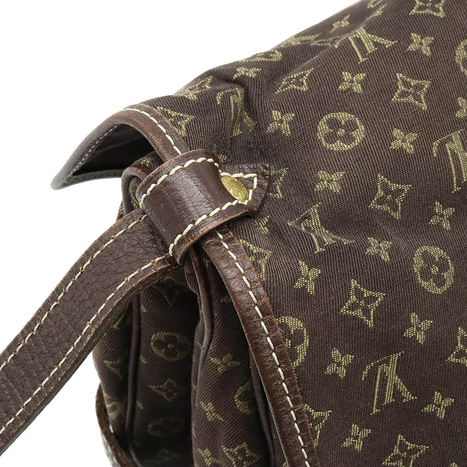 Louis Vuitton Monogram Minilan Saumur 30 Canvas Leather Shoulder Bag