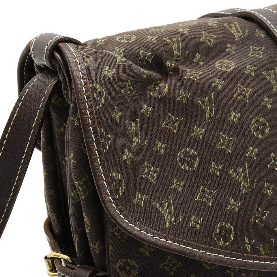 Louis Vuitton Monogram Minilan Saumur 30 Canvas Leather Shoulder Bag