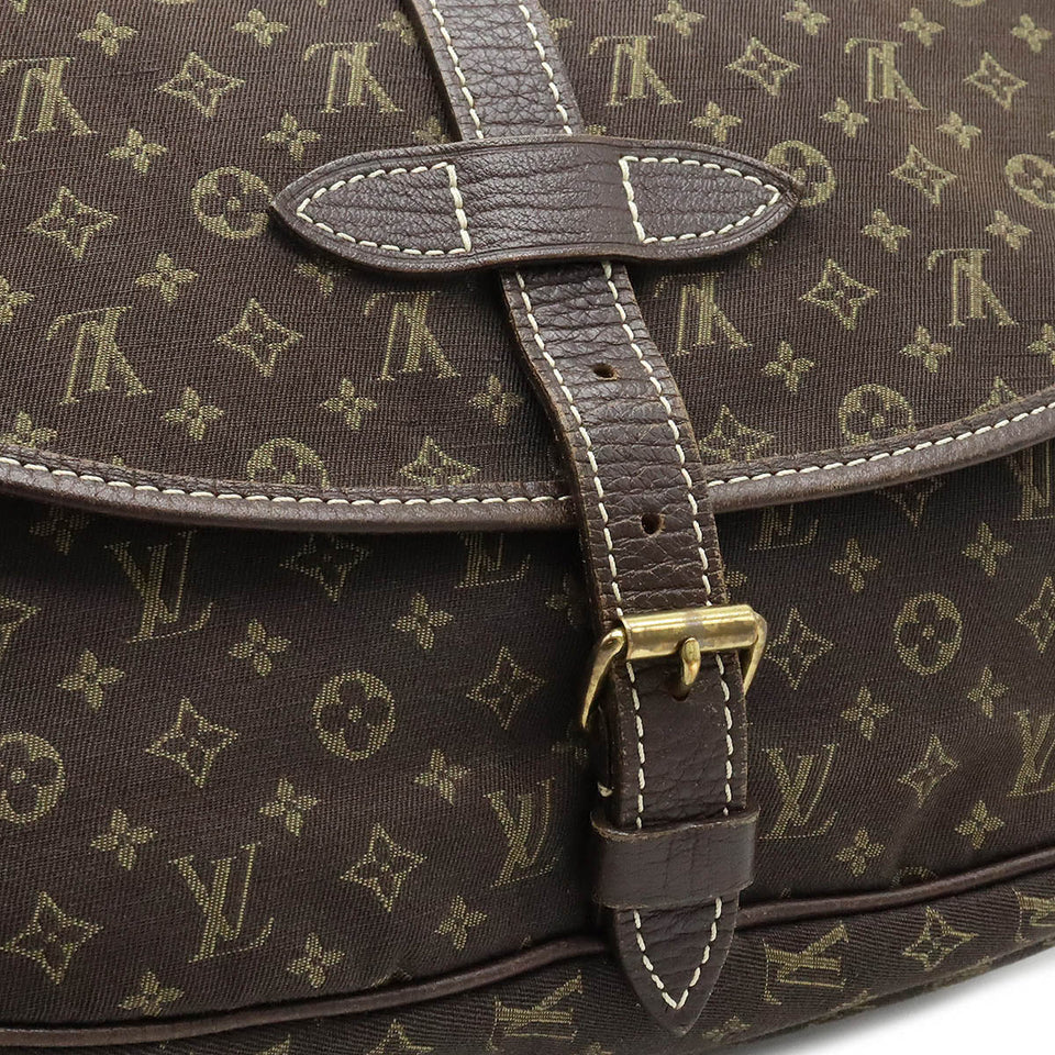Louis Vuitton Monogram Minilan Saumur 30 Canvas Leather Shoulder Bag