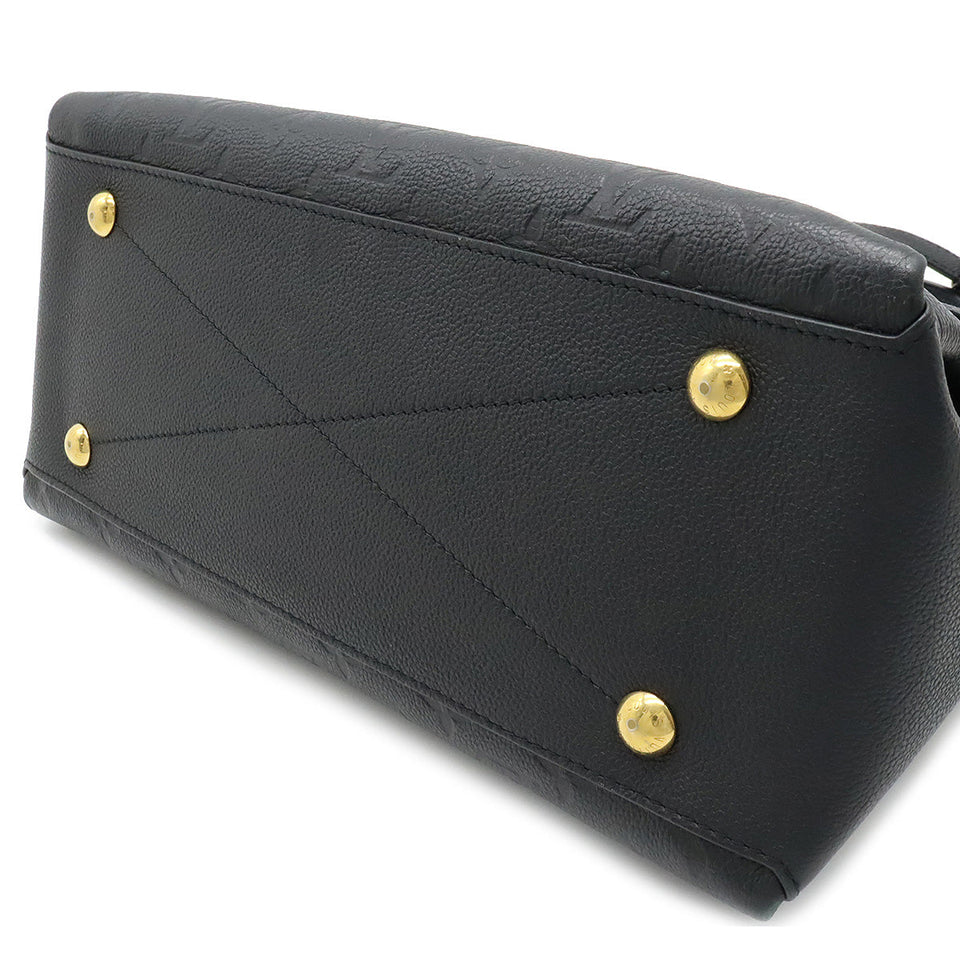 Louis Vuitton Monogram Emplant Leather Implant Georges MM Shoulder Bag