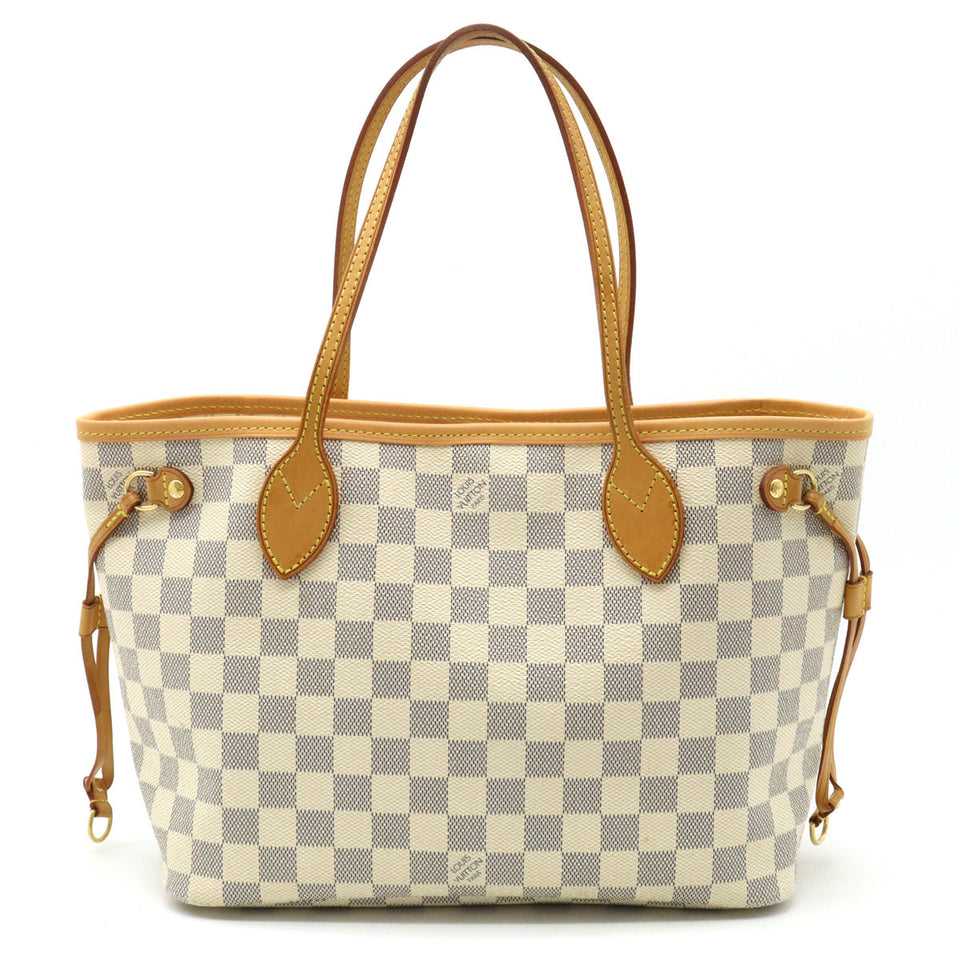 Louis Vuitton Damier Azur Neverfull PM Tote Bag