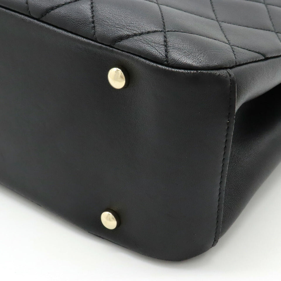 Chanel Leather Matelassé Coco Mark 2way Handbag