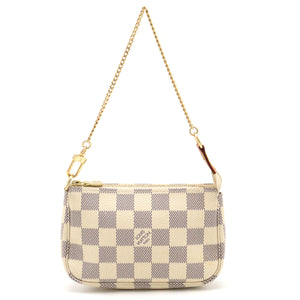 Louis Vuitton Damier Azur Mini Pochette Accessory Clutch
