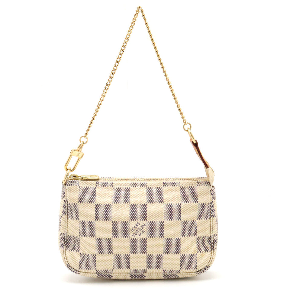 Louis Vuitton Damier Azur Mini Pochette Accessory Clutch