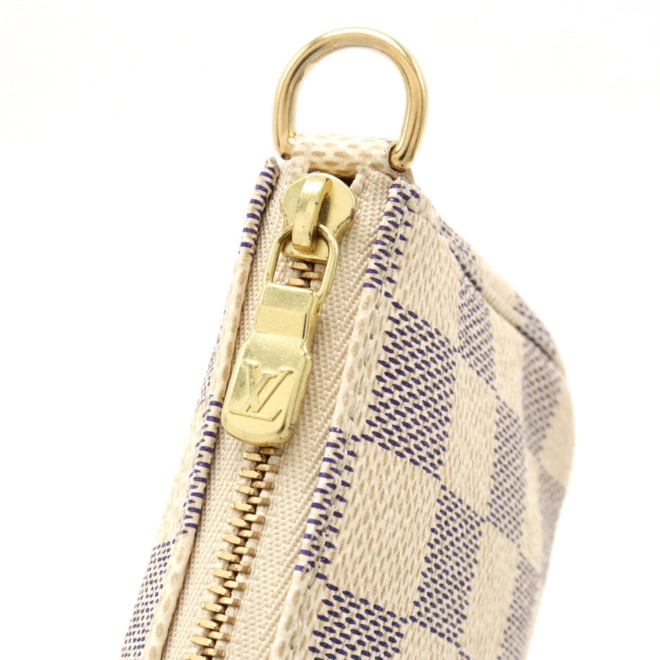 Louis Vuitton Damier Azur Mini Pochette Accessory Clutch