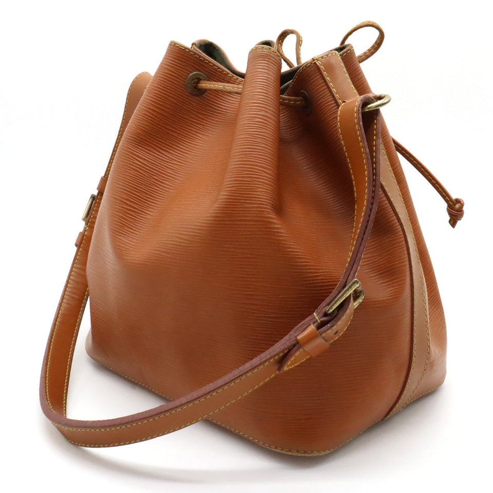 Louis Vuitton Epi Noe Shoulder Bag Brown