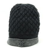 Chanel Cashmere Silk Coco Mark Knit Cap Hat