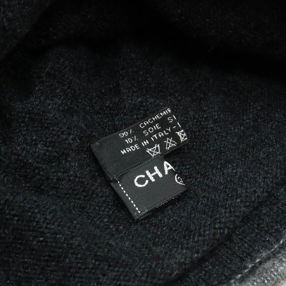 Chanel Cashmere Silk Coco Mark Knit Cap Hat