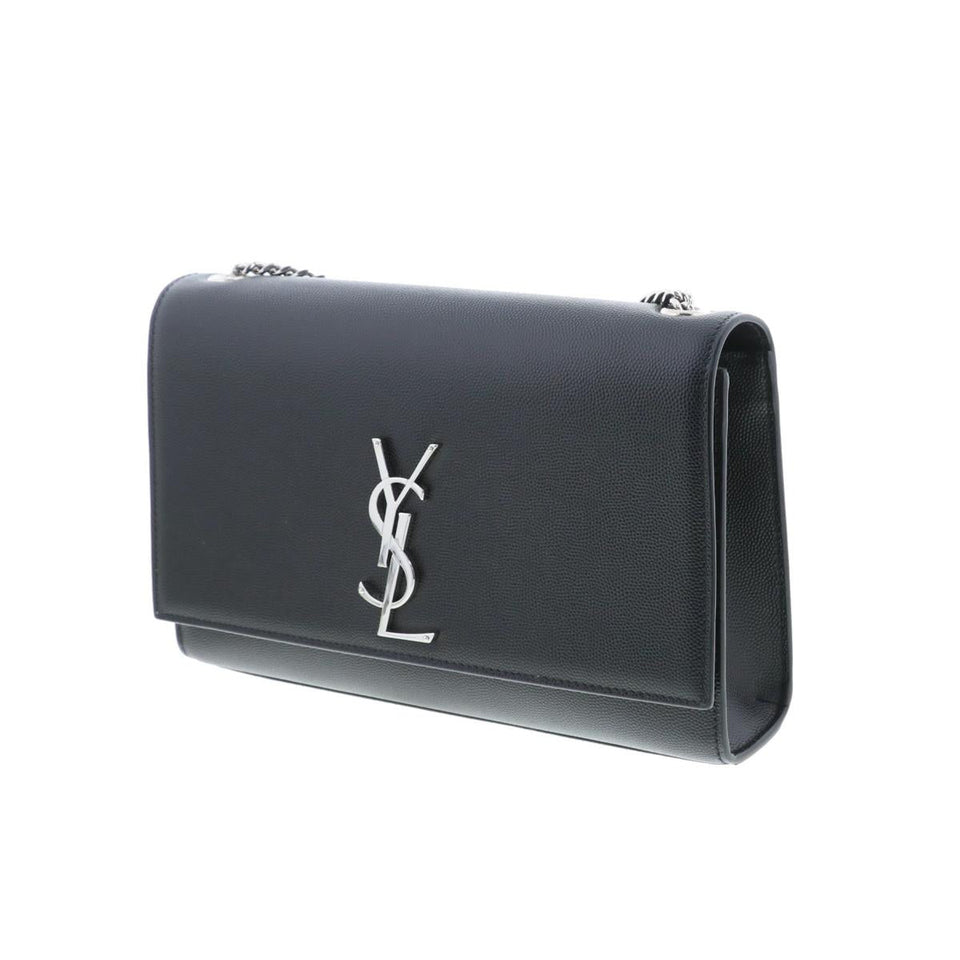 Saint Laurent- Leather Paris Chain Shoulder Bag