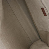 Saint Laurent- Rive Gauche Canvas Leather Tote Bag