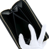 Saint Laurent- Leather Round Zipper Long Wallet