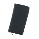 Saint Laurent- Leather Round Zipper Long Wallet