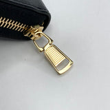 Saint Laurent- Leather Round Zipper Long Wallet