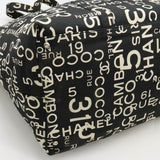 Chanel Canvas By Sea Line 2way Tote Bag Black/Ivory
