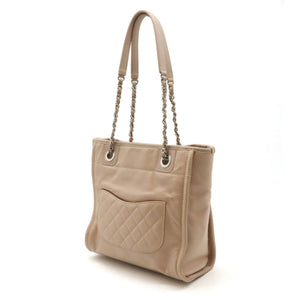 Chanel Calfskin Deauville 2way Bag Pink Beige A93256