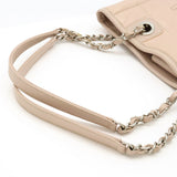Chanel Calfskin Deauville 2way Bag Pink Beige A93256